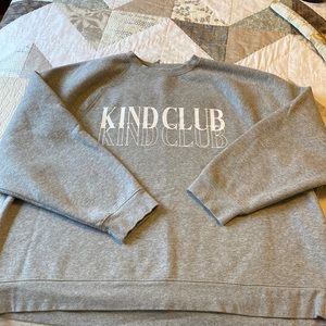 Brunette the Label “Kind Club” oversized sweatshirt in M/L